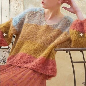 Mes Demoiselles Agunda Mohair Striped Sweater